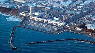 Fukushima Daiichi nuclear power plant in Okuma town on March 17, 2022. Japan will start releasing treated and diluted radioactive wastewater from the plant into the ocean.